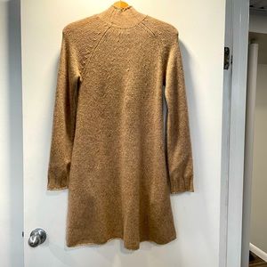 Faherty Alice Cashmere Sweater Dress - camel freckle